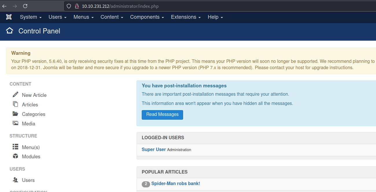 joomlacontrolpanel